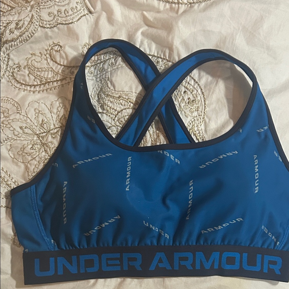 Under Armour Women's Vibrant Blue Sports Bra